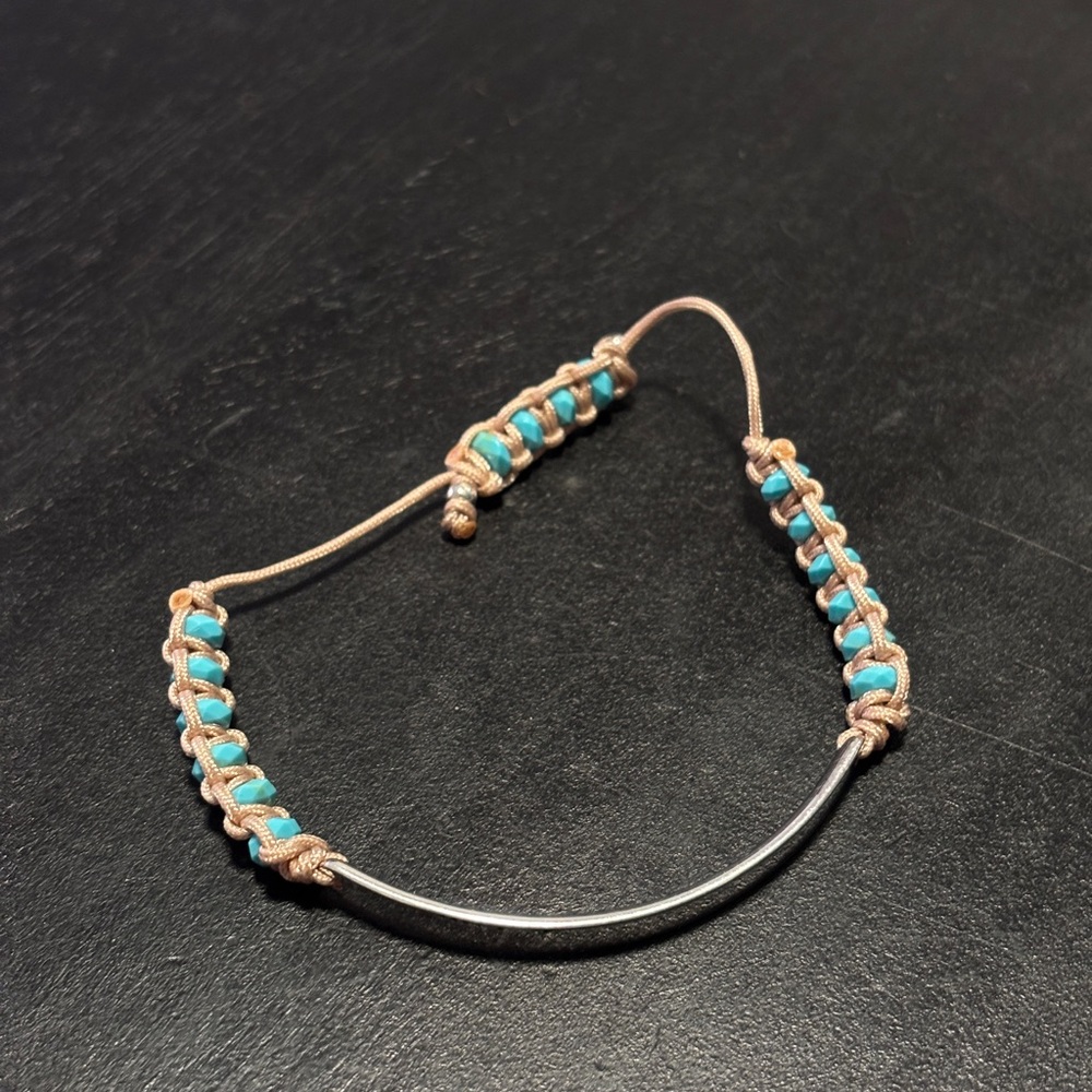 Thomas Sabo Sterling Silver Bracelet with Turquoise Beads